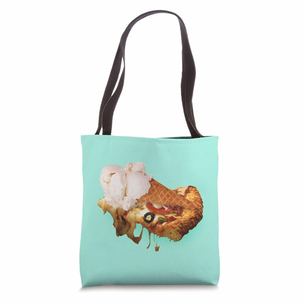 Pice-Cream Ice-Cream Pizza Tote Bag :<